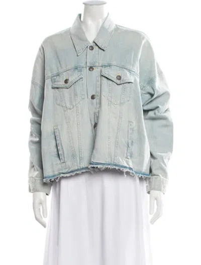 Pre-owned R13 Denim Jacket W/ Tags In Blue/green