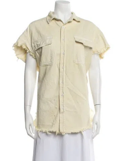 Pre-owned R13 Denim Jacket In Yellow