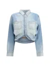 R13 Denim Shirt In Blue