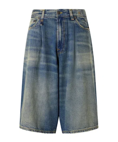 R13 Denim Shorts In Blue