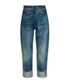 R13 Denim Trousers With Belt Loops In Blue
