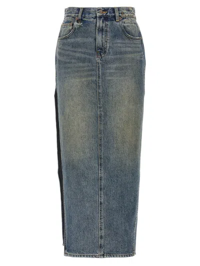 R13 R13 'DEVON SIDE SLIT' SKIRT