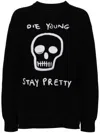 R13 Die Young Rib Merino Wool Sweater In Schwarz