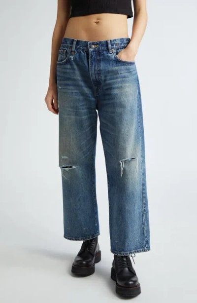 R13 Distressed Ex Boyfriend Jeans In Dawson Blue