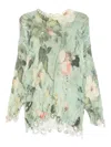 R13 Distressed Floral-print Jumper In Multi