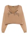 R13 Distressed Sweatshirt In Brown