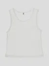 R13 Distressed Tank Top In White