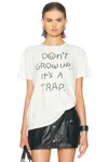 R13 Don't Grow Up Boy Printed Cotton-jersey T-shirt In White