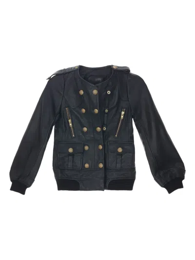 R13 Double-breasted Jacket In Black