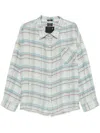 R13 Double-front Shirt In Blue