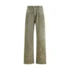 R13 Double Pleat Sweatpants In Green