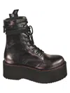R13 Double-stack Boots In Black