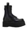 R13 Double Stack Platform Boots In Black