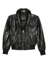 R13 Double-zip Jacket In Black