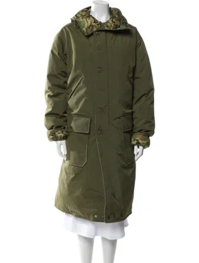 Pre-owned R13 Down Coat In Green