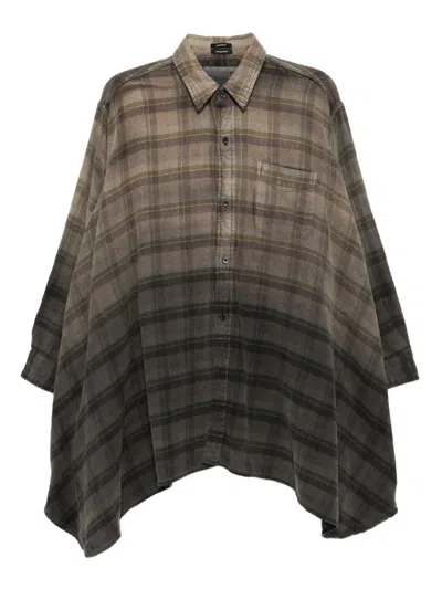 R13 Draped Cotton Shirt In Multi