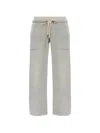 R13 Drawstring Panel Track Pants In Gray