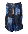 R13 Drawstring Shorts In Blue