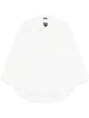 R13 Drop Neck-shirt In White