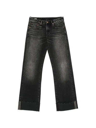 R13 Effie Cuffed Jeans In Black