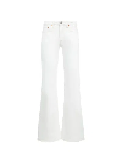 R13 Effie Straight-leg Jeans In White