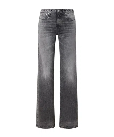 R13 Effie Mid-rise Straight-leg Jeans In Black