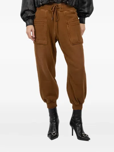 R13 ELASTICATED COTTON TRACK PANTS