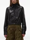 R13 Elasticated-hem Jacket In Black