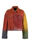 R13 Coatmulticolour In Orange