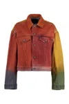 R13 Coatmulticolour In Orange
