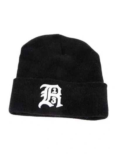 Pre-owned R13 Embroidered Beanie In Black