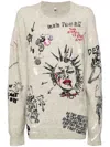 R13 Long-sleeved Sweater In Neutrals