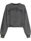 R13 Embroidered Logo Sweater In Grey