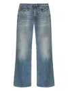 R13 Wide-leg Distressed Jeans In Blue