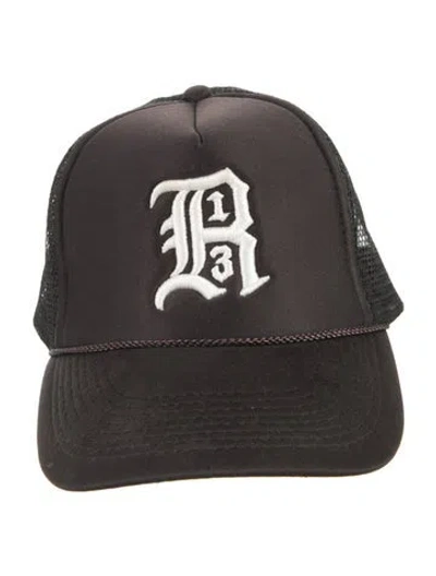 Pre-owned R13 Embroidered Trucker Hat In Black