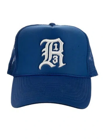 Pre-owned R13 Embroidered Trucker Hat In Blue