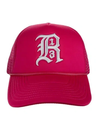 Pre-owned R13 Embroidered Trucker Hat In Pink