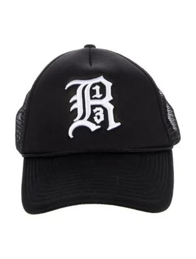 Pre-owned R13 Embroidery Trucker Hat In Black