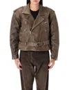 R13 Exaggerated Shoulder Motorcycle Jacket