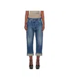 R13 Blue Exene Jeans In Blue