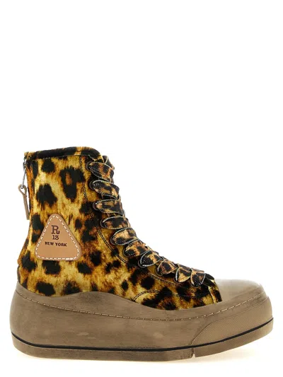 R13 'extended Kurt' Sneakers In Yellow