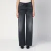 R13 Faded Black Wide Jeans In Black