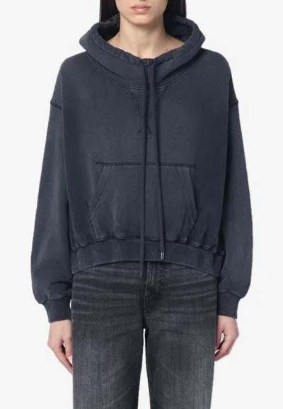 R13 FADED DRAWSTRING HOODIE