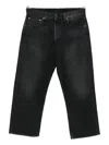 R13 Faded-effect Straight-leg Jeans In Black