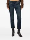R13 Faded-wash Cotton Jeans In Blue
