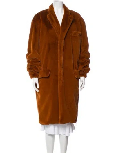 Pre-owned R13 Faux Fur Faux Fur Coat In Multi