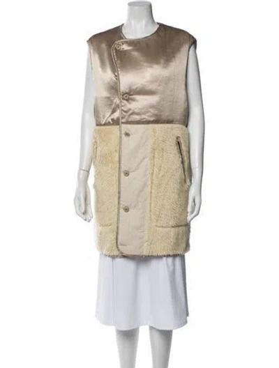 Pre-owned R13 Faux Fur Vest In Neutral
