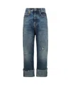 R13 Five-pocket Straight Jeans In Blue