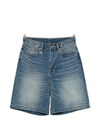 R13 Five-pocket Denim Shorts In Blue