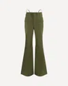 R13 Green Cotton Flared Pants